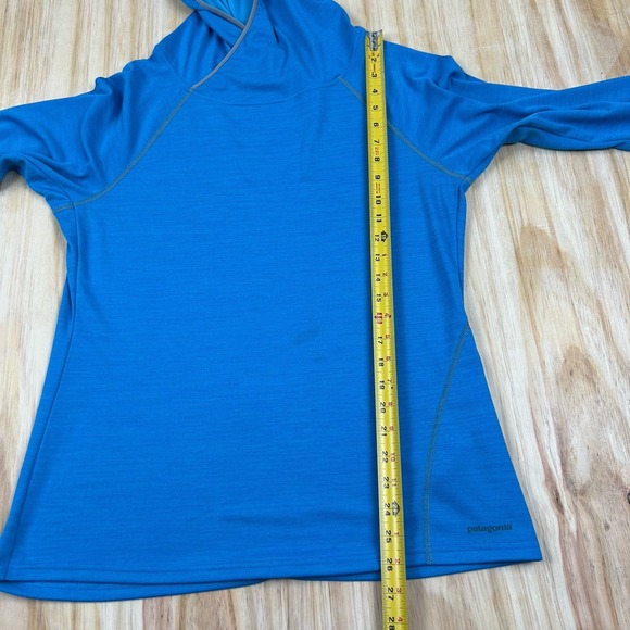 Patagonia Performance SunShade Hoodie Summer Pullover Large Blue - Picture 8 of 12